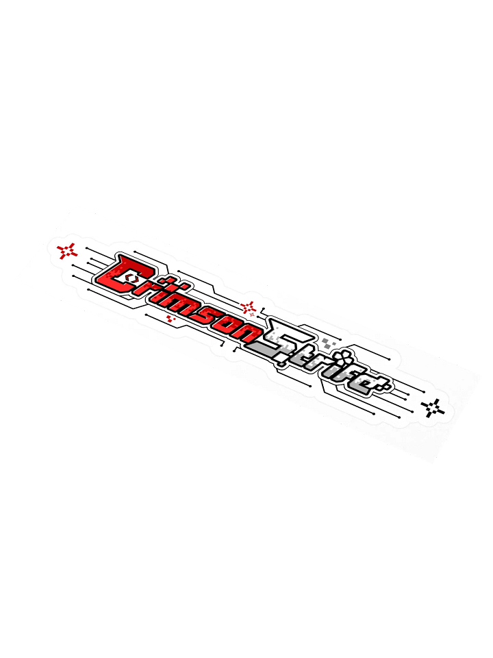 CrimsonStrife Horizontal Logo Sticker product image (1)