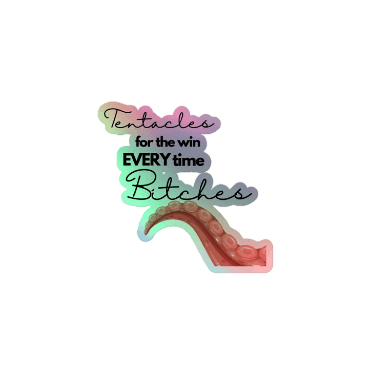 Holographic Tentacle B*tch Sticker product image (1)