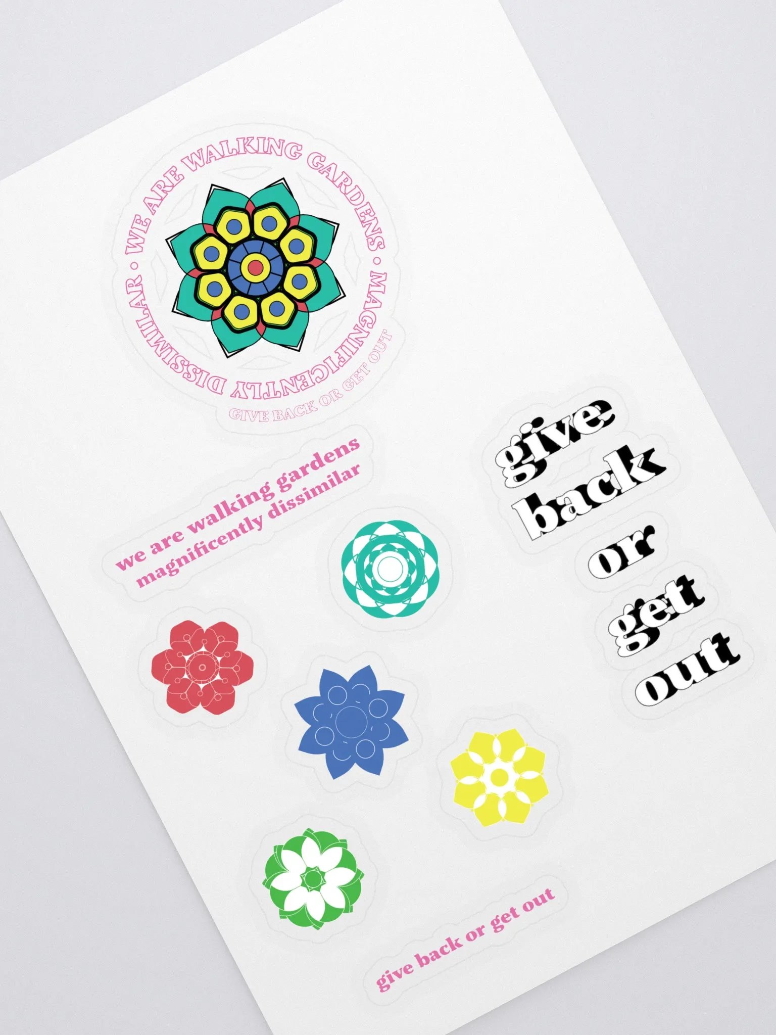 Walking Gardens sticker set 2 product image (1)