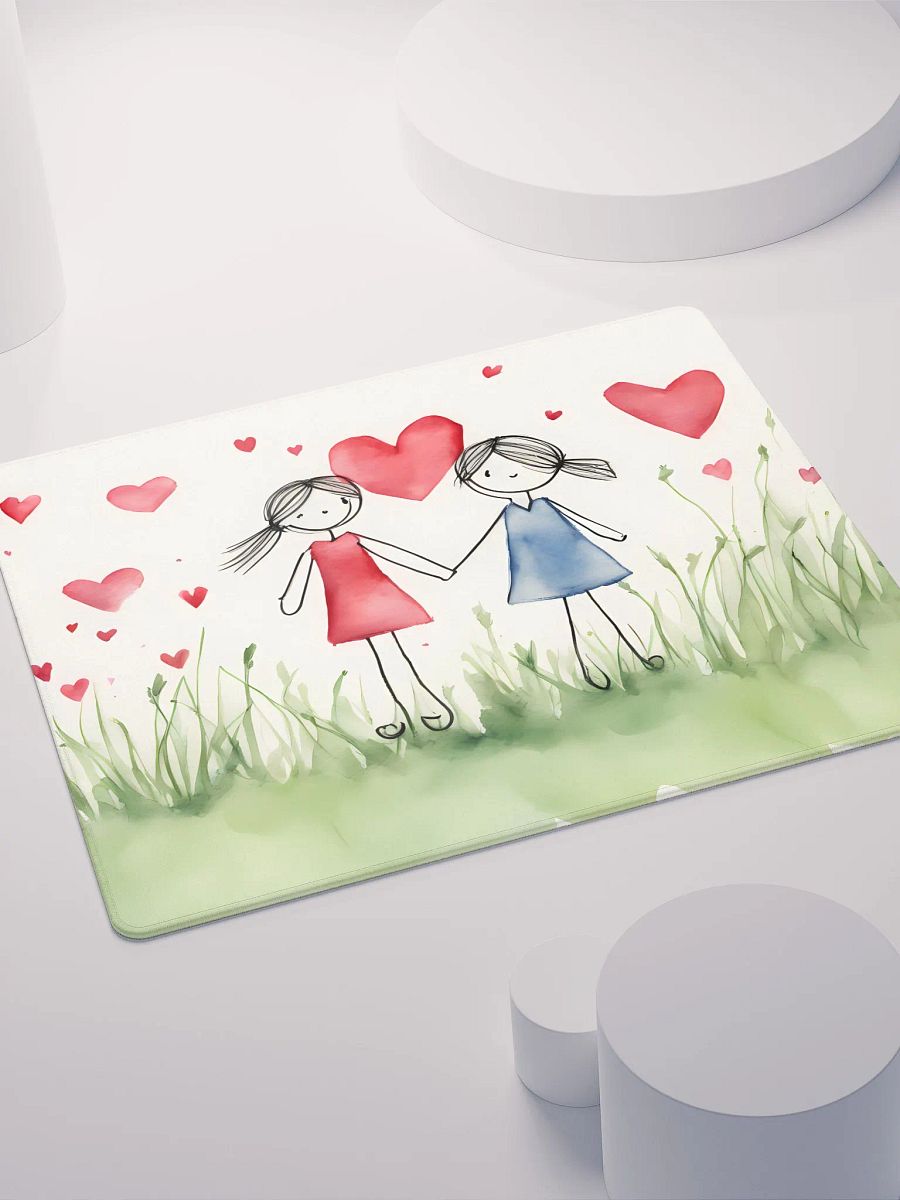 Draw Your Life Full of Hearts, Gaming Mouse Pad, 2 Sizes product image (4)