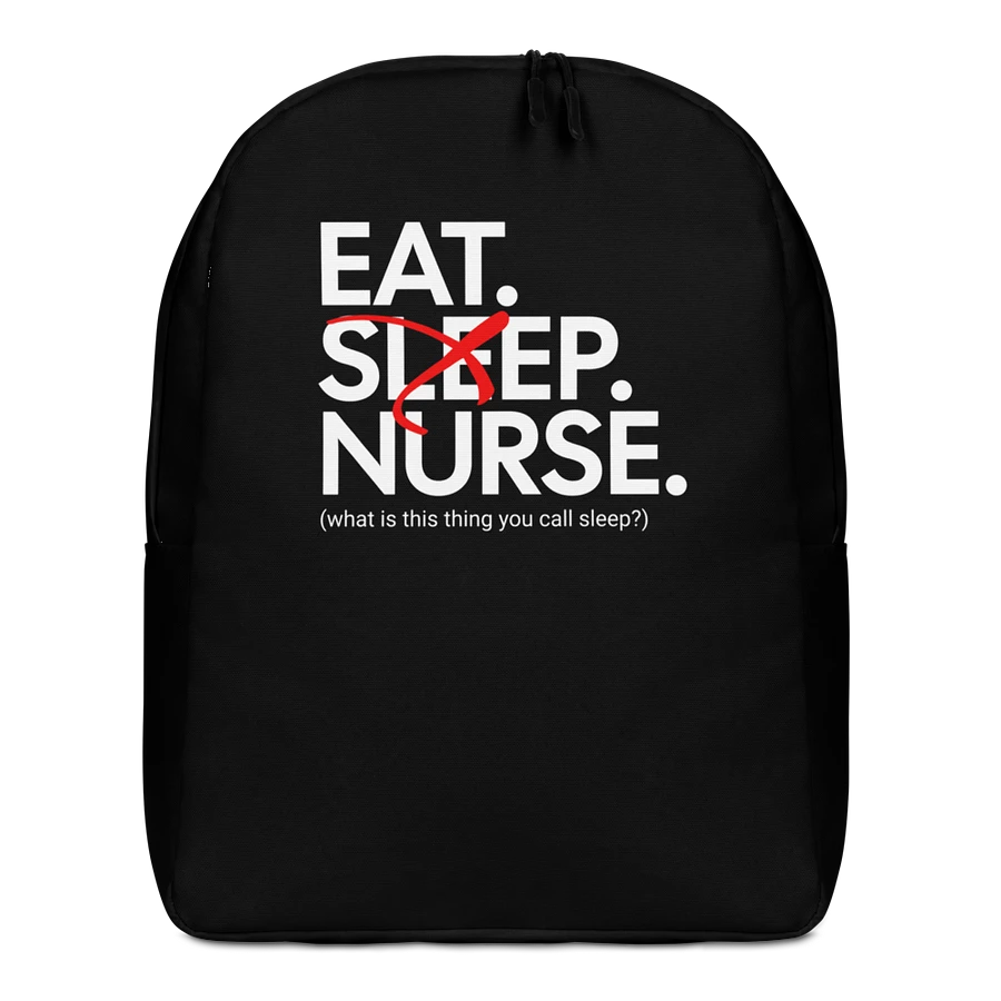 Eat Sleep Nurse Backpack (Large/Black) product image (1)