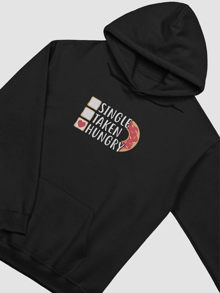 Single. Taken. Hungry. Hoodie – Donut Edition (Dark) product image (2)