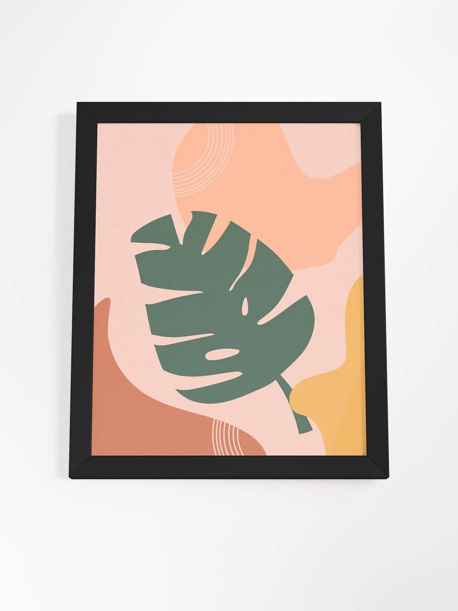 Modern Monstera Leaf Framed Art Print product image (65)