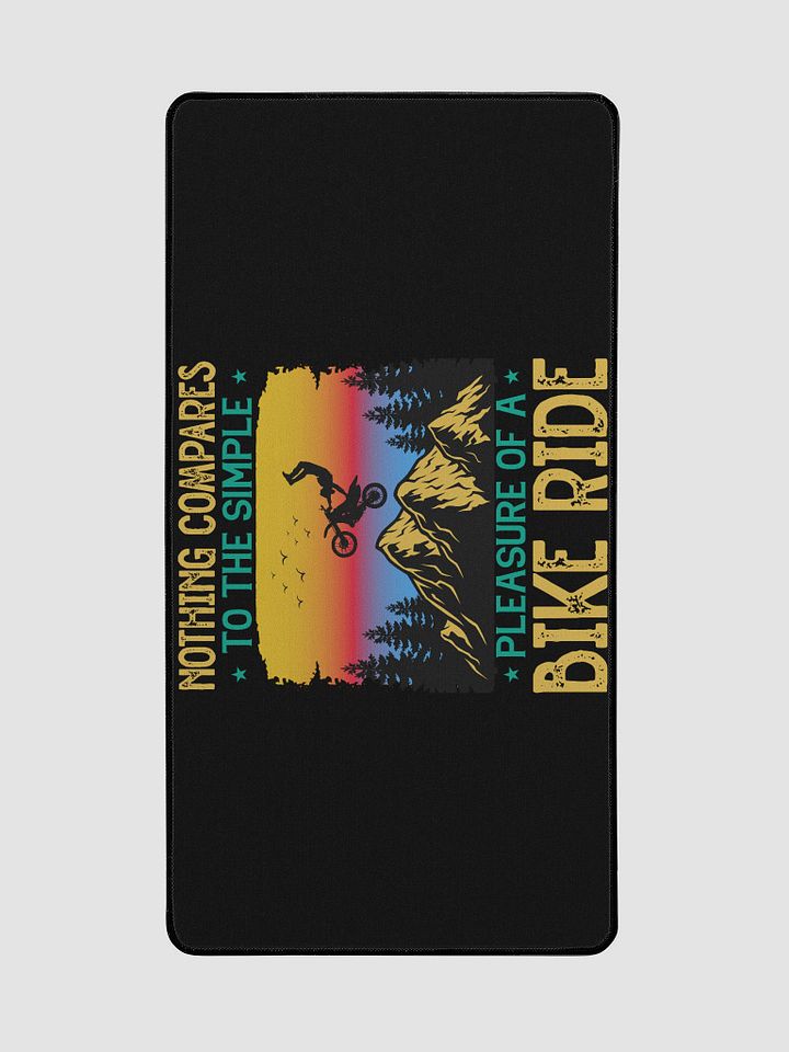 Simple Pleasure of a Bike Ride - Mountain Biking Desk Mat product image (2)