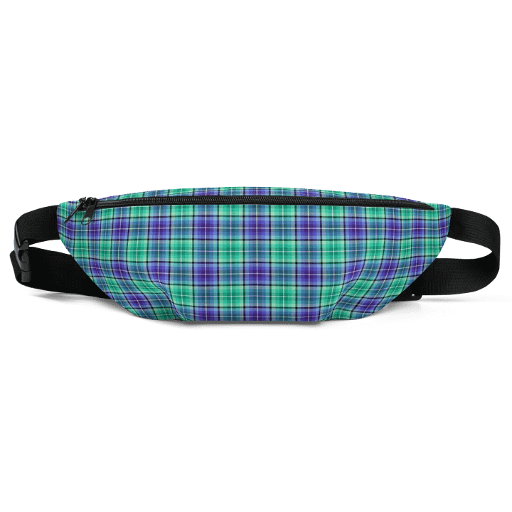 Bright Green and Purple Plaid Fanny Pack product image (2)