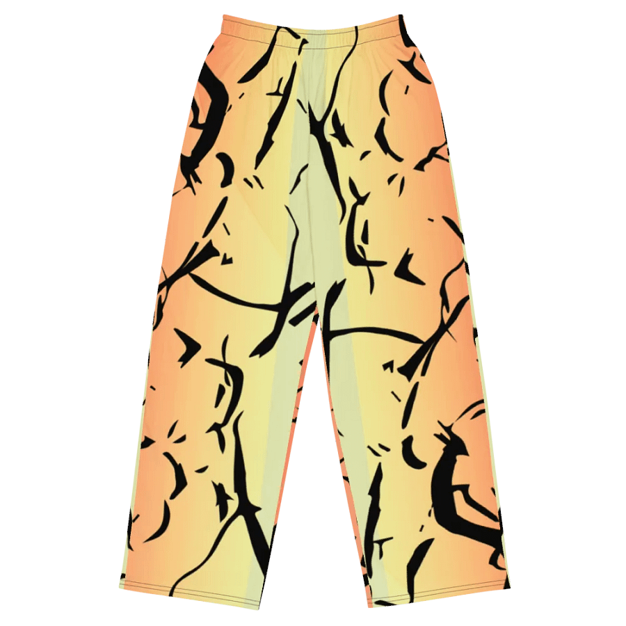 Flowy soft pants/Enigma Lime-Orange product image (4)