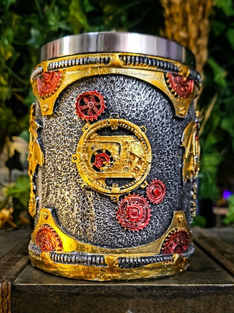 The Armored Kingdom Yellow Mechanical Dragon Mug product image (3)