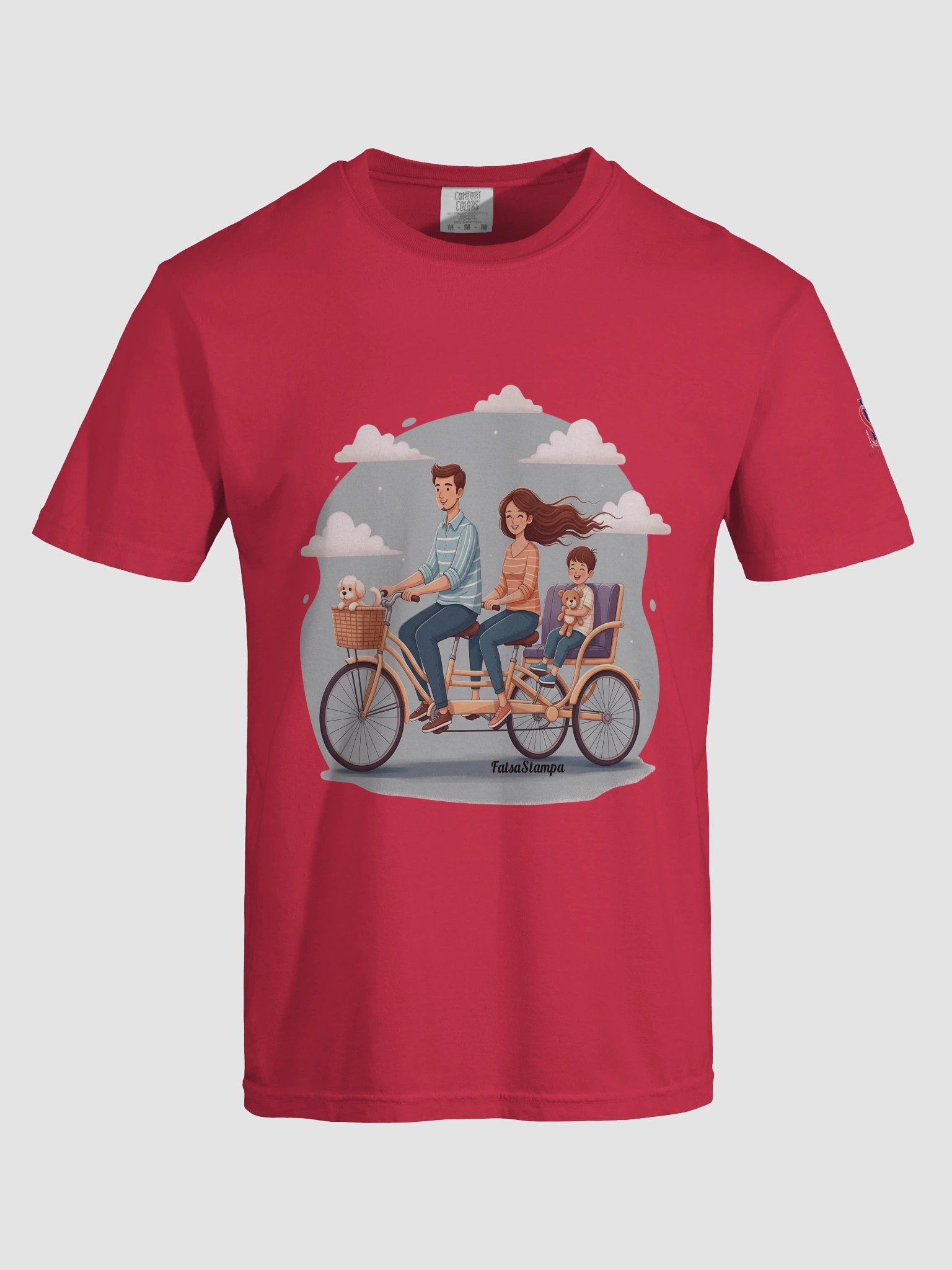 Bicycle Family Tandem Bicycle Ride T-Shirt product image (19)