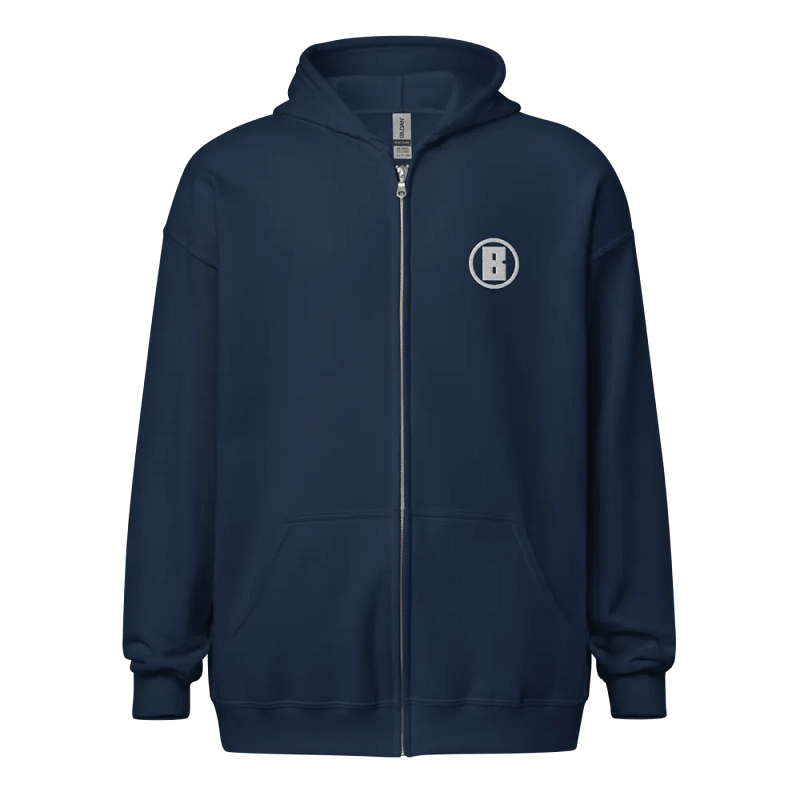 Embroidered Zip Up Hoodie - Unisex