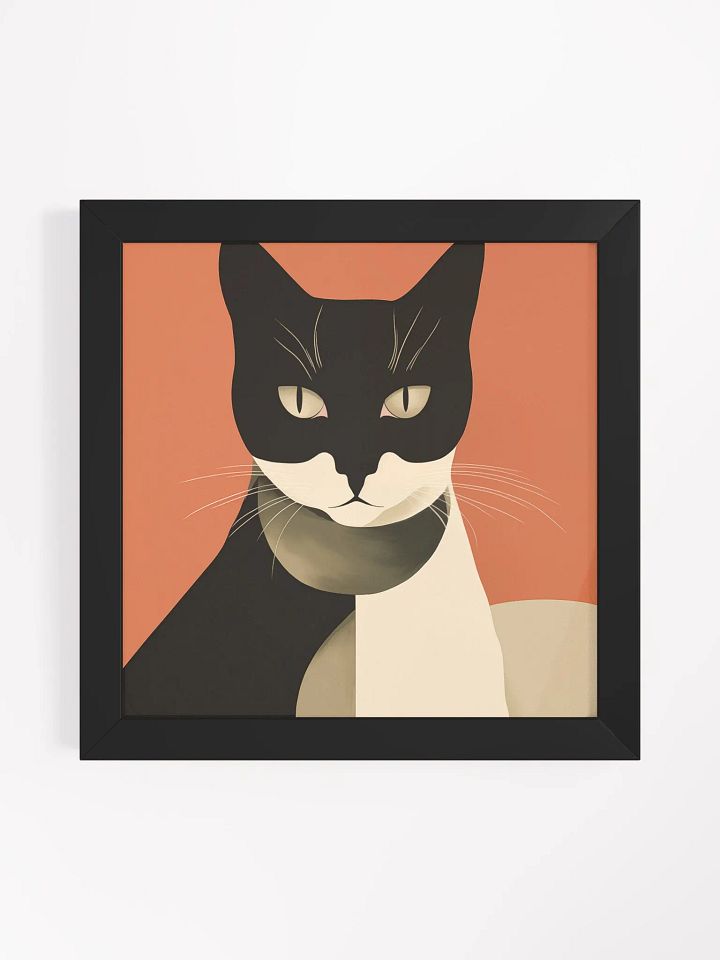 Chimera Cat Split-Face Matte Poster product image (2)