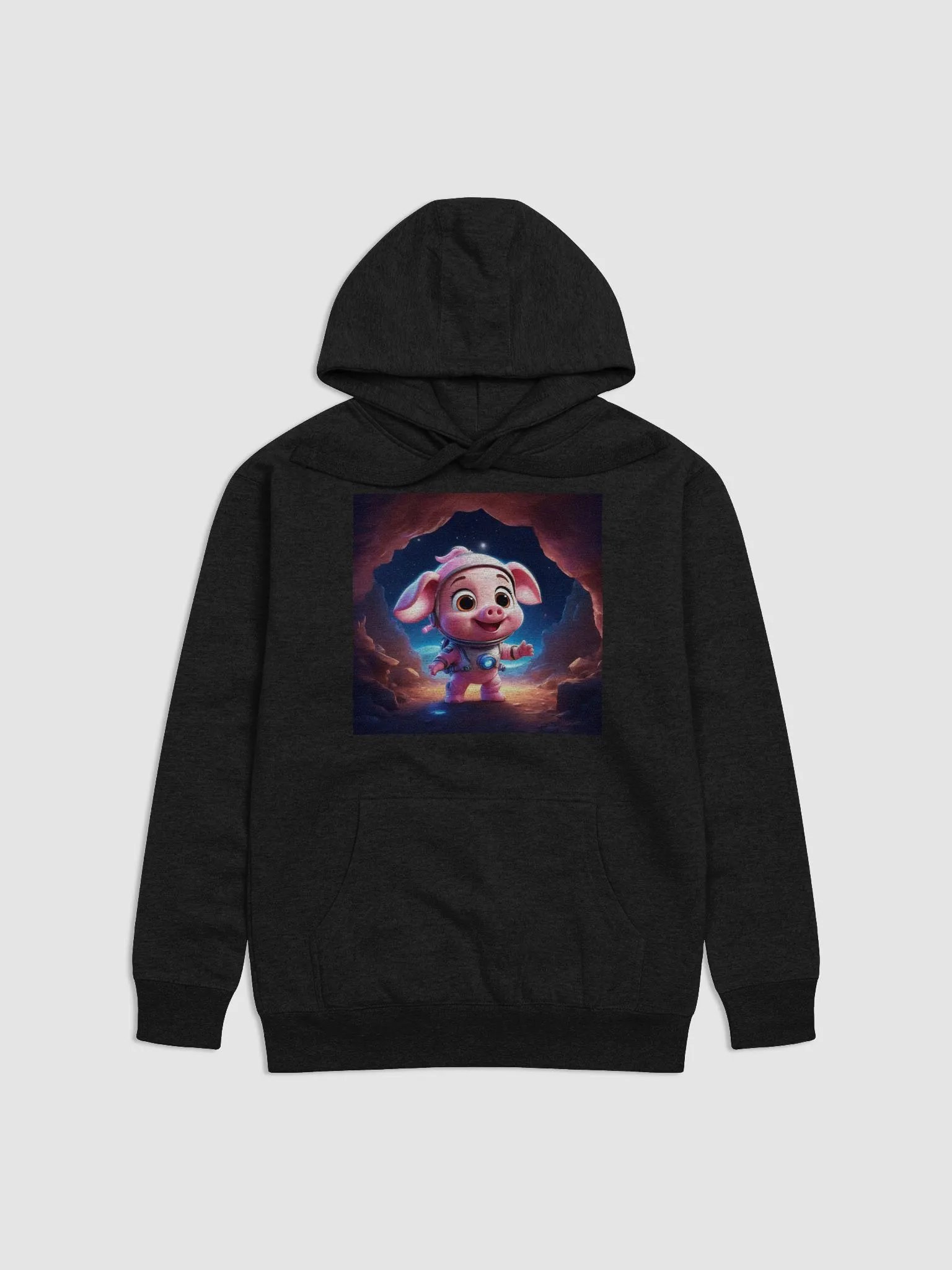 "Winter Moonwalk T-Shirt – Dreamy Steps Under a Vibrant Sky" Description: product image (1)