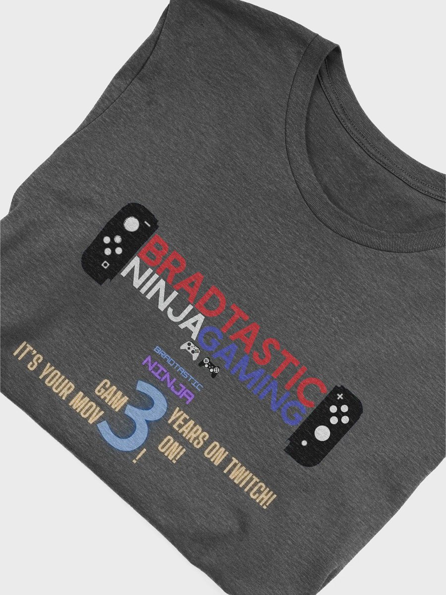 Bradtastic Ninja - Make-A-Wish Special Thanks T-Shirt - 3 Years on Twitch Edition product image (5)
