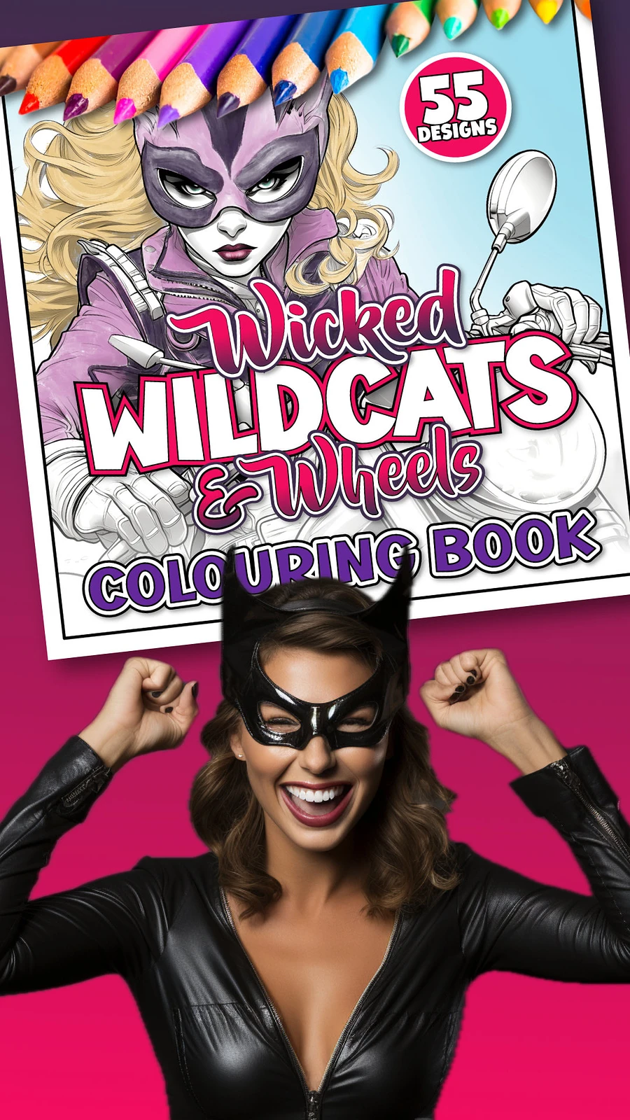 Wicked Wildcats & Wheels Colouring Book product image (2)
