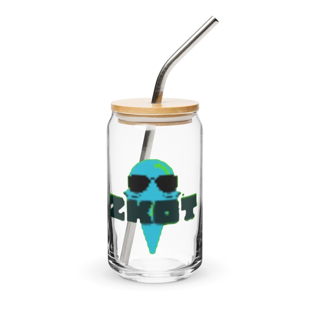 ZKOT Can Shaped Glass + Lid & Straw - Show your Support - Drinkware product image (1)