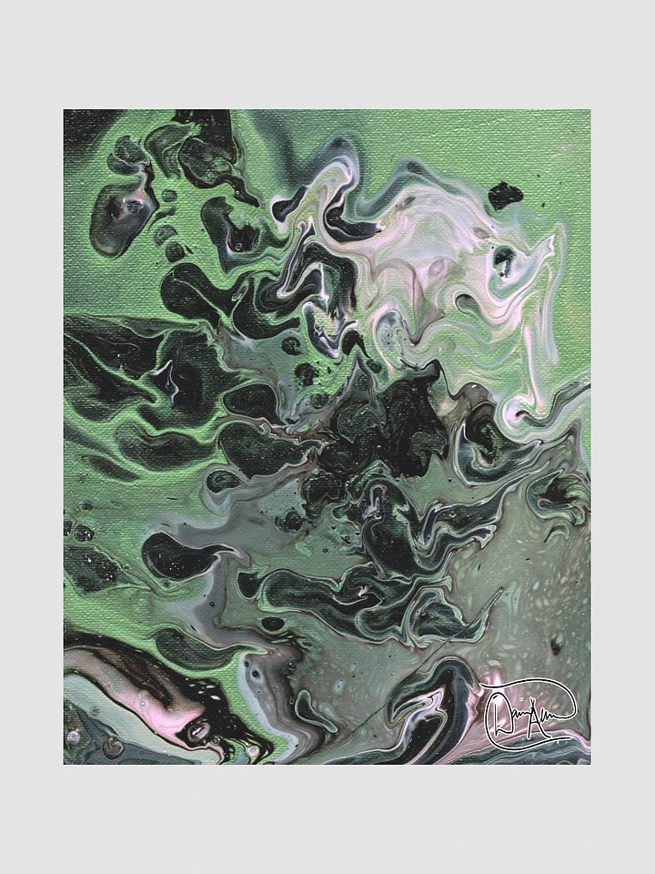 Metallic Green Fluid Acrylic Digital Download product image (1)