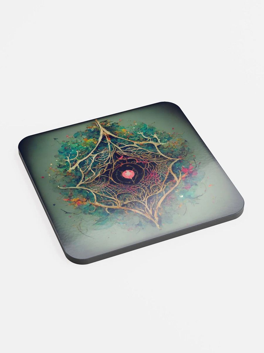 Vibrant Mandala Cork Coaster product image (2)