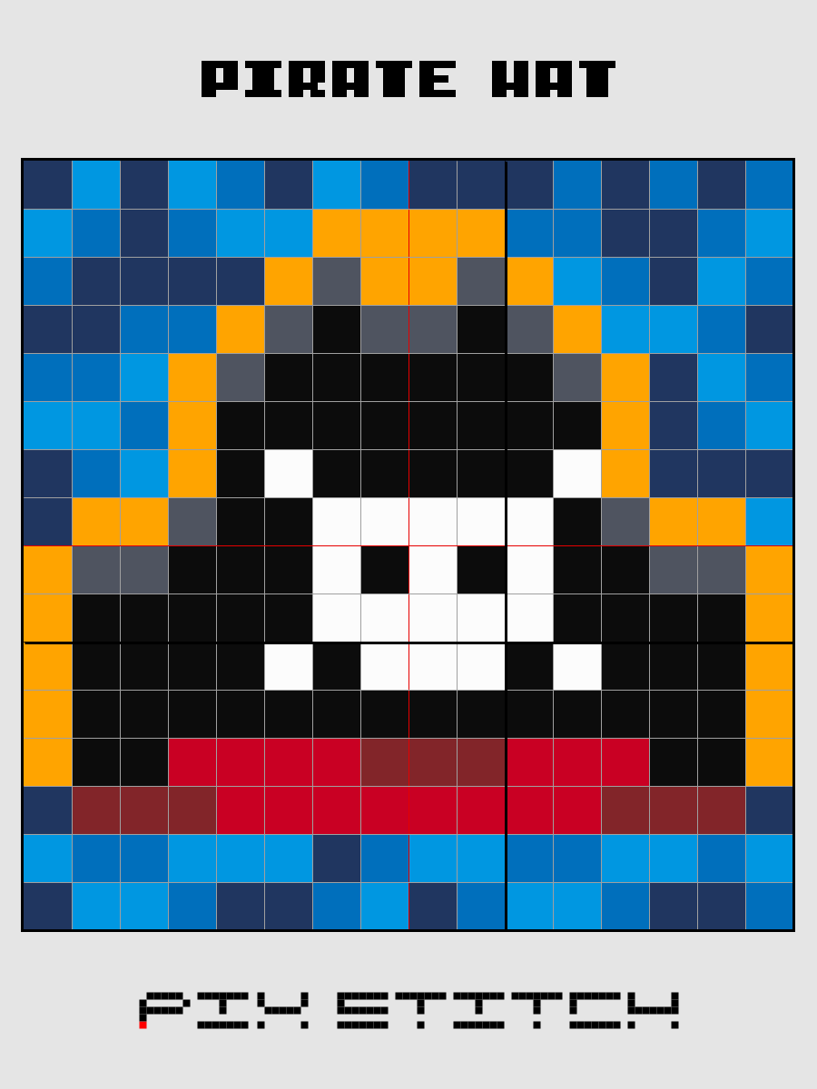Pirate Hat Pixel Art product image (2)