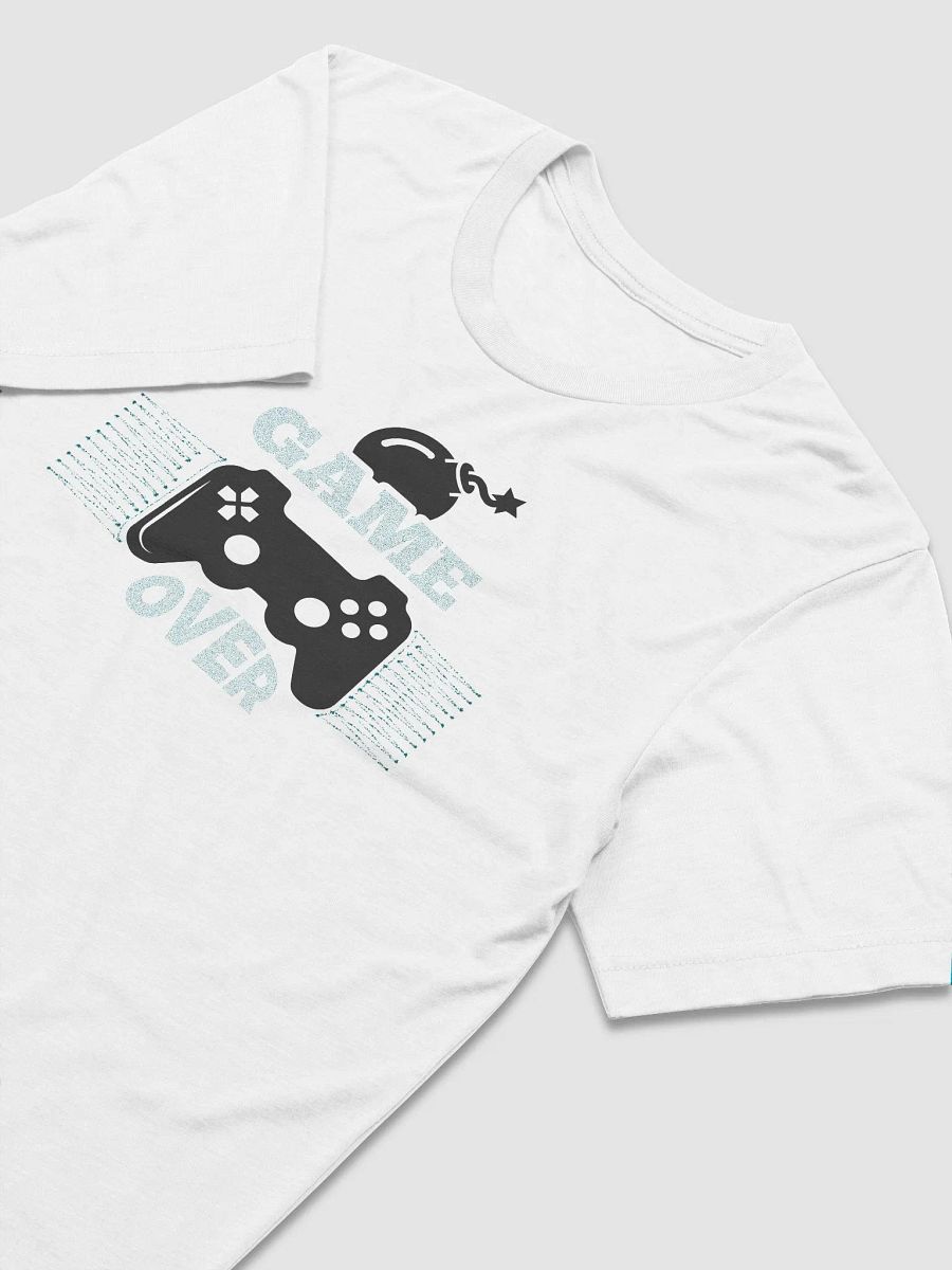 Game Over Gamer Pixelated Gaming Whale T-Shirt product image (3)