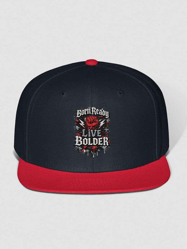 Vintage Style Snapback Cap - Black Gray White product image (9)