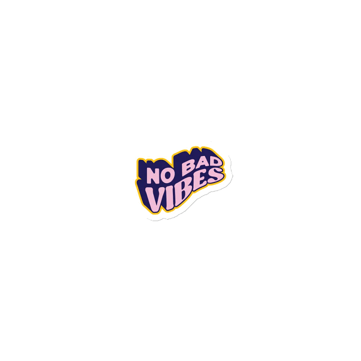 No Bad Vibes Die-Cut Magnets product image (1)