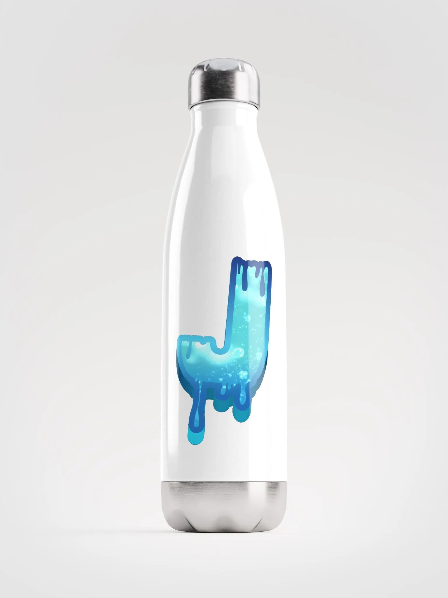 Frosty Blue J Insulated Stainless Steel Water Bottle product image (1)