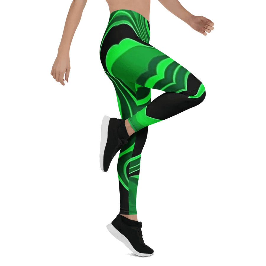 Alien Green Marble Leggings product image (7)