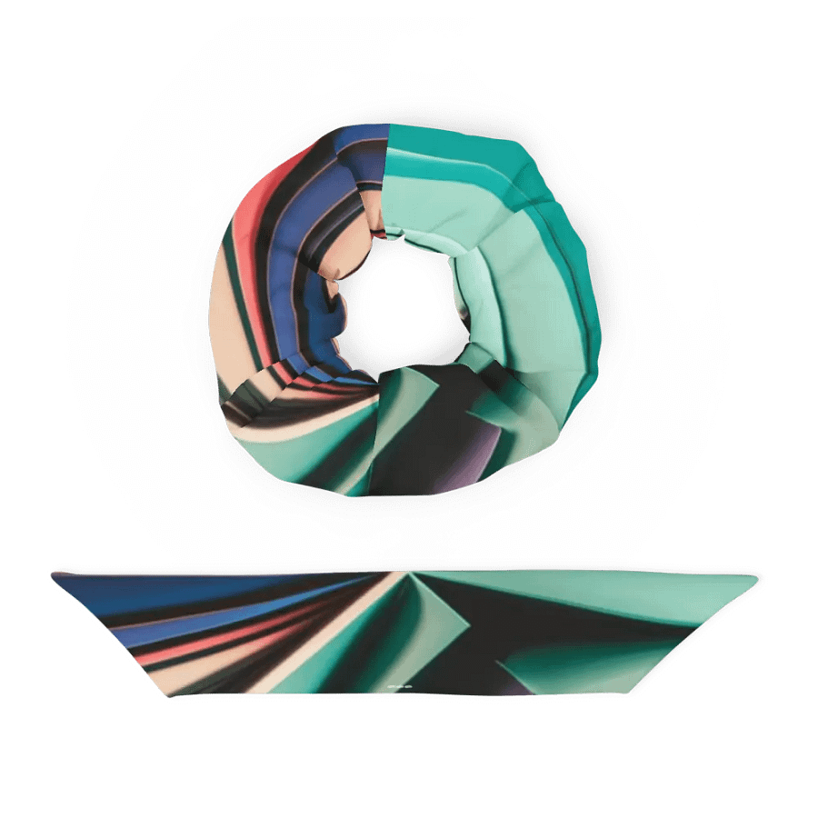 Exclusive All-Over Print Scrunchie with Abstract Design product image (6)