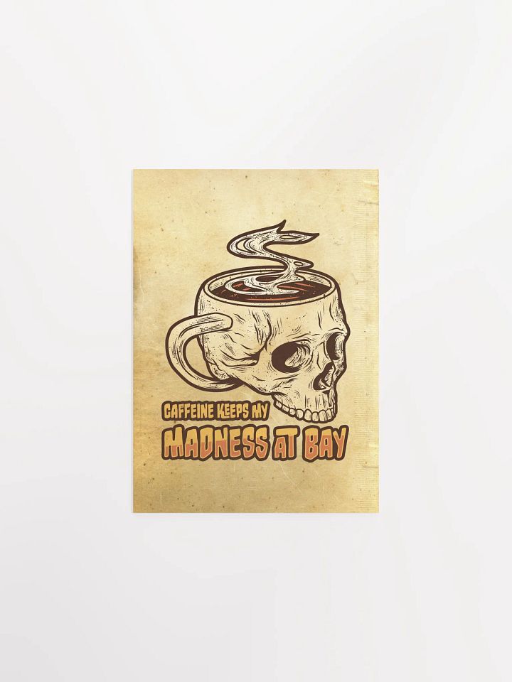 Gothic Skull Coffee Poster – Caffeine & Madness product image (10)