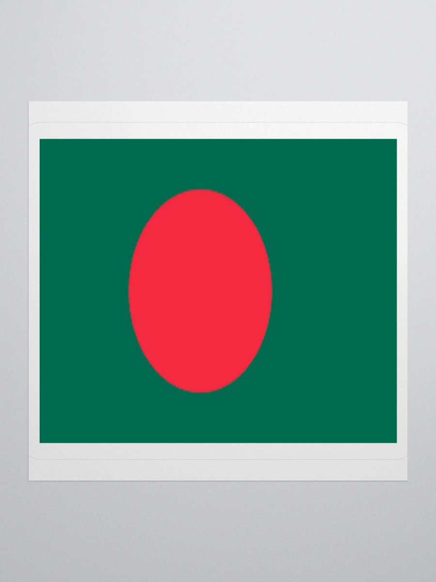 Exclusive Bangladesh Flag Kiss-Cut Stickers - High-Quality Vinyl, Multiple Sizes product image (3)