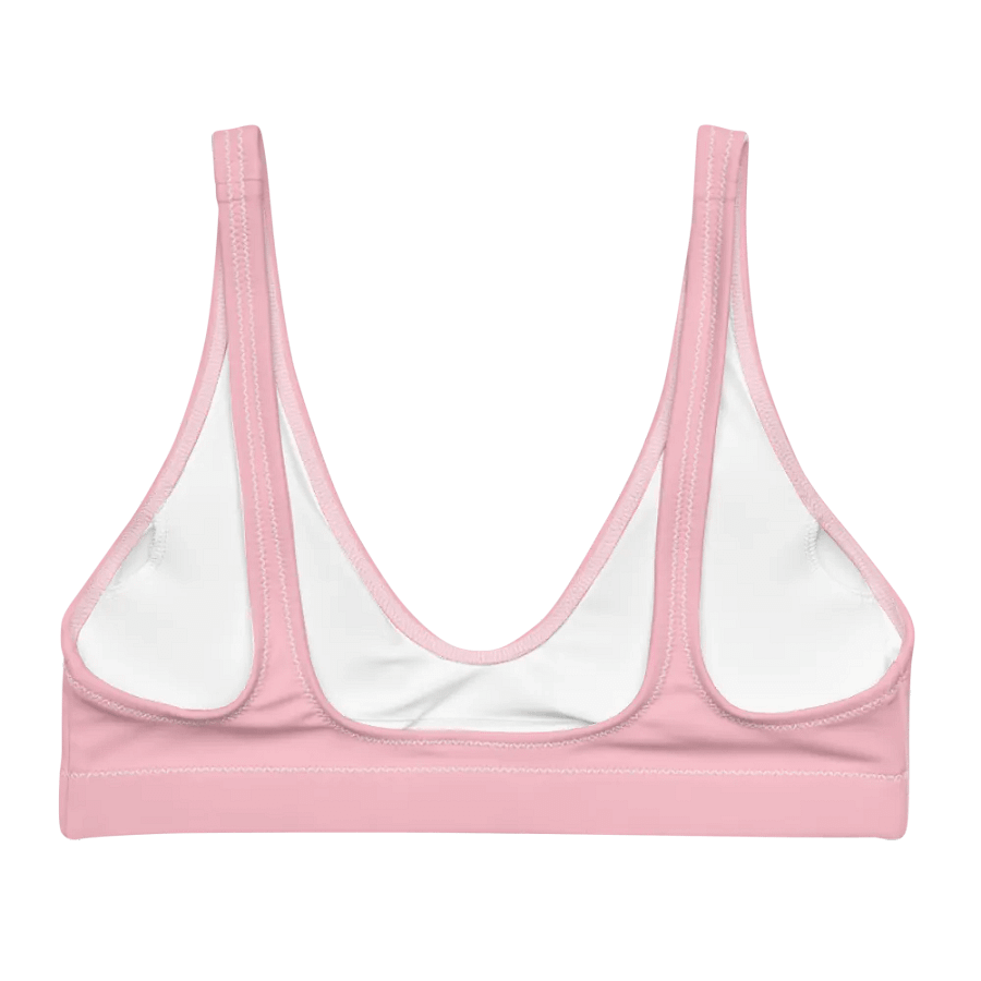 Plain Color Pink Padded Bikini Top product image (6)