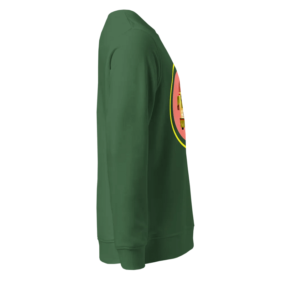 Roller-Egg the Robot - Organic Sweatshirt in Pink and Lime product image (5)