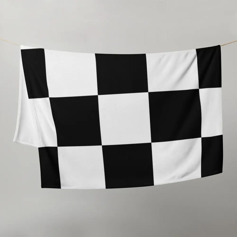 Black and White blanket product image (21)