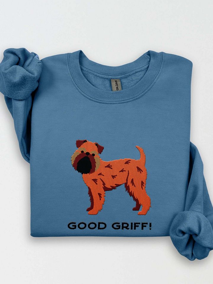 Good Griff! Sweatshirt (Embroidered) of a Brussels Griffon(Red) product image (1)