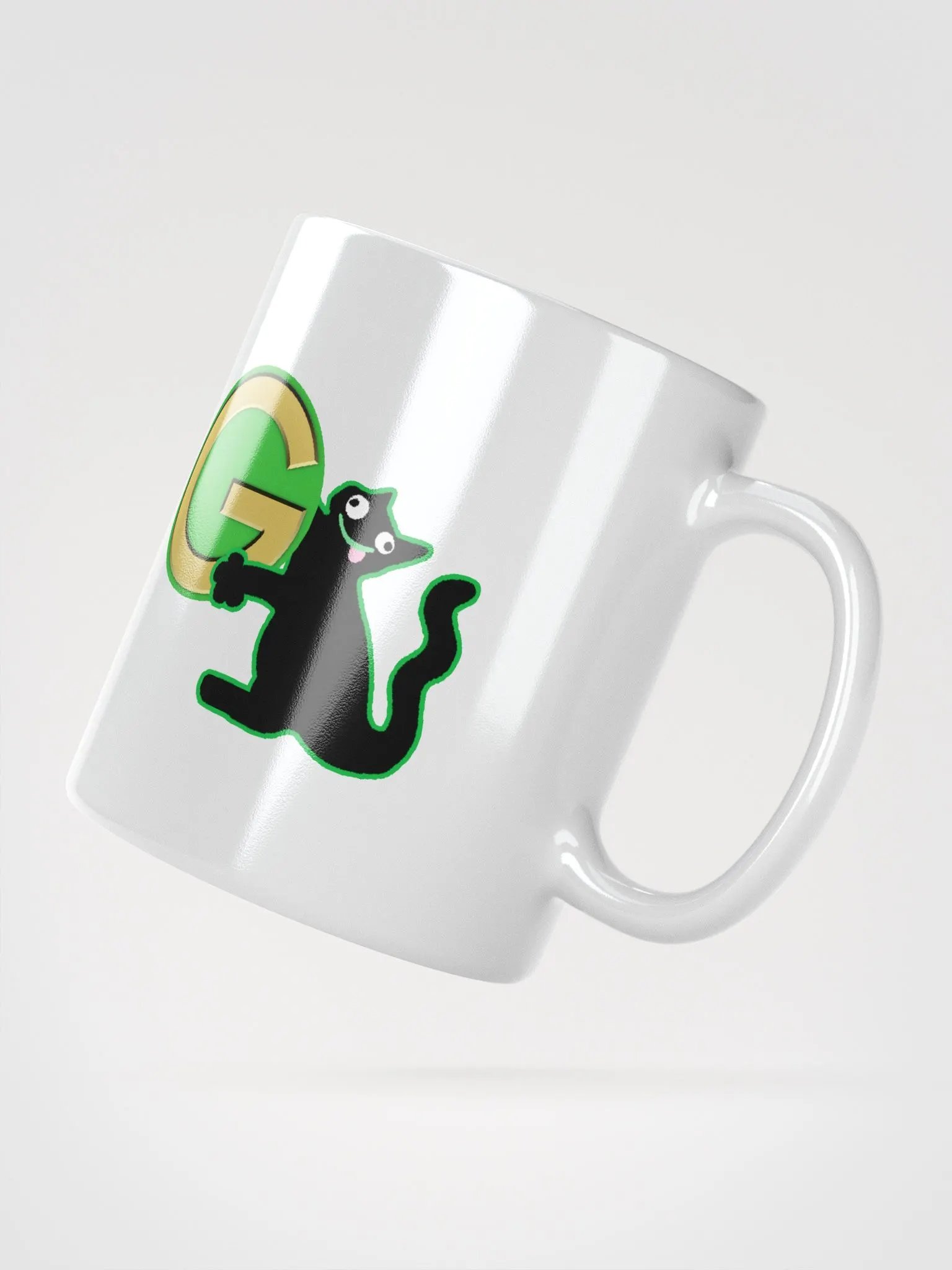White Mug - DerpCat with Pre-2025 Gumstitch logo product image (2)