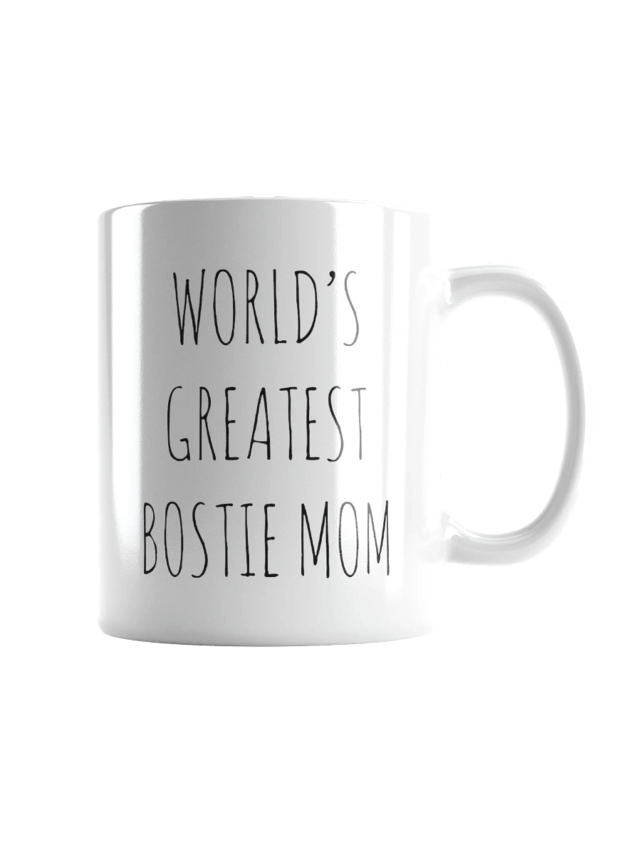 World's Greatest Bostie Mom Minimalist Rustic Chic Mug product image (3)