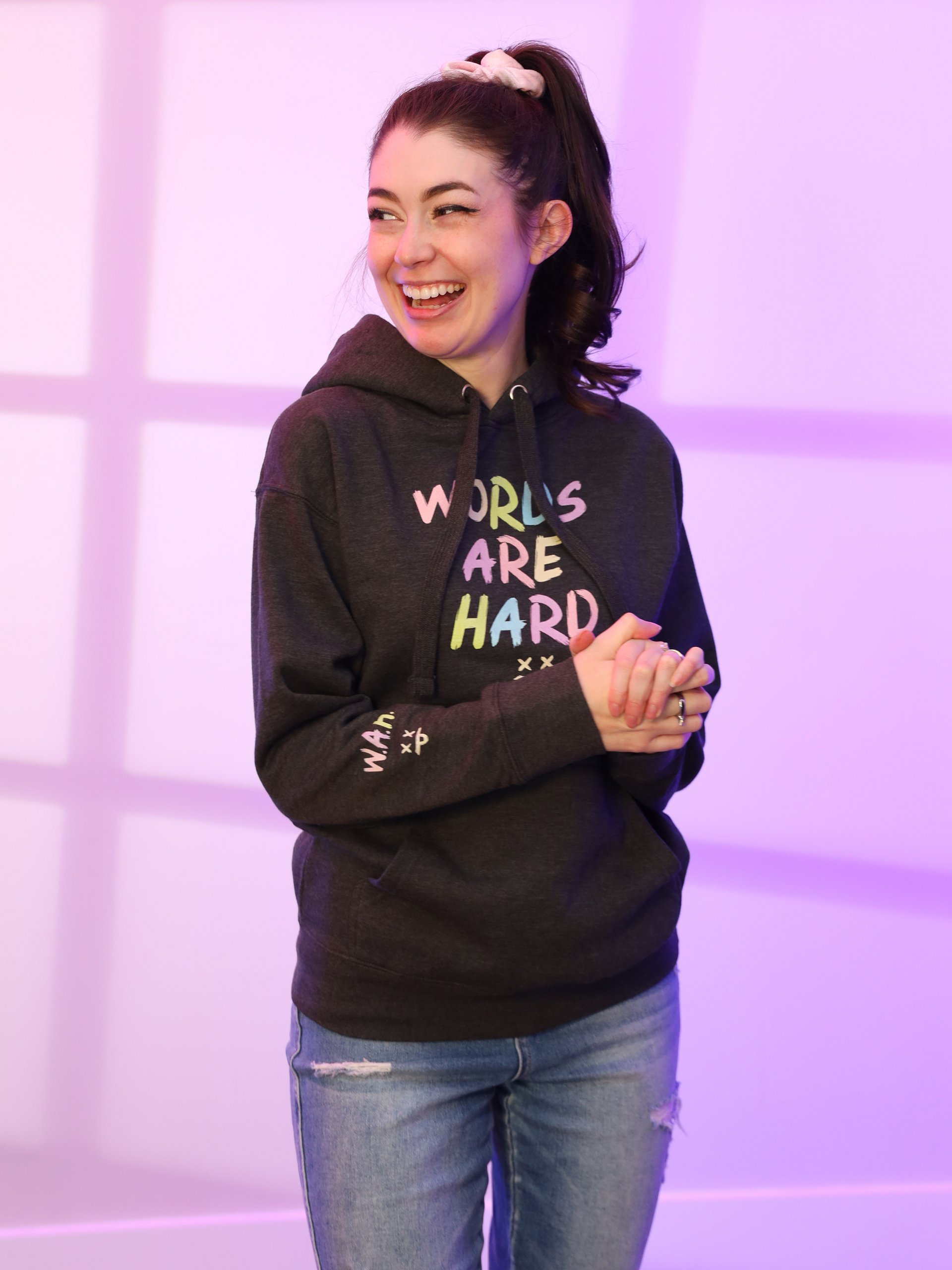 Words Are Hard Chalk Hoodie product image (1)