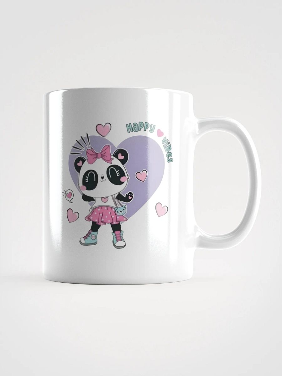 White Glossy Mug Panda product image (1)