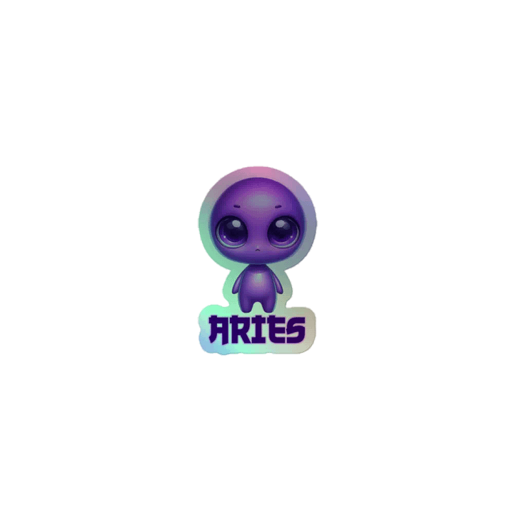 Aries - The Shadow Sprites - rainbow sticker product image (1)