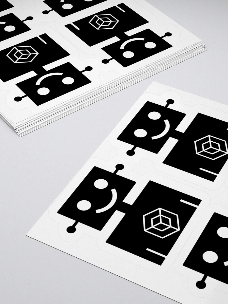 1 Sticker sheet with 4 Robot Men product image (4)