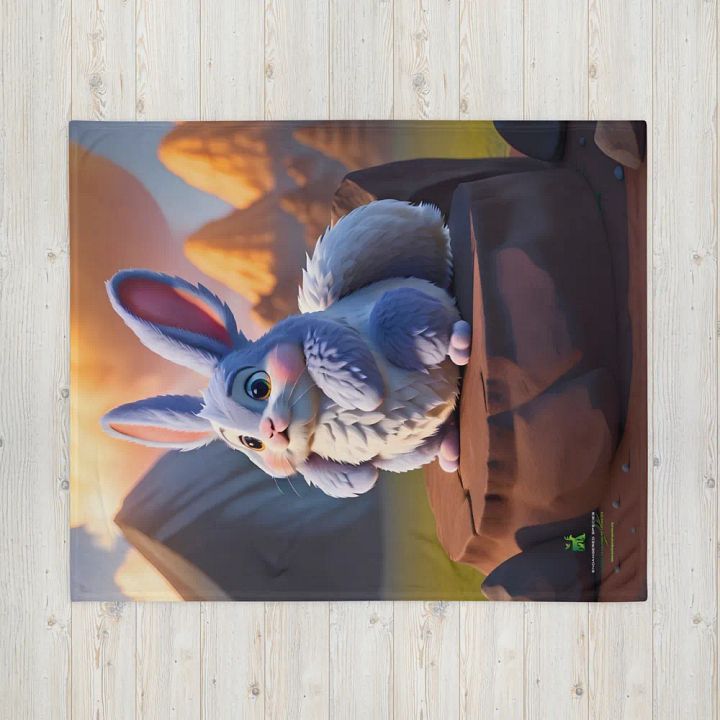 Endangered Species - Mexico - Volcano Rabbit Throw Blanket product image (2)