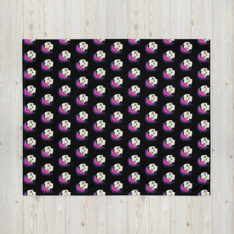 Hybrid Skull Throw Blanket product image (4)