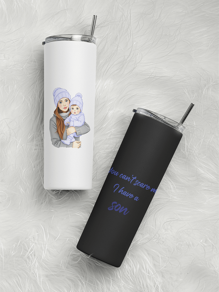 Stay Refreshed, Mama - Tumbler for Boy Moms - Blue eyes, Brown hair product image (1)