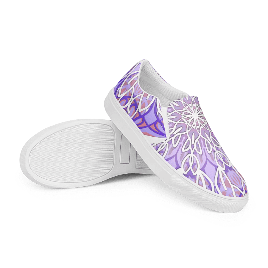 Floral Mandala Bliss Slip-On Shoes product image (5)