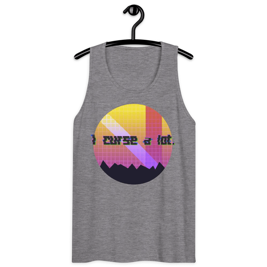 i curse a lot. Vaporwave Mens Tank Top product image (83)