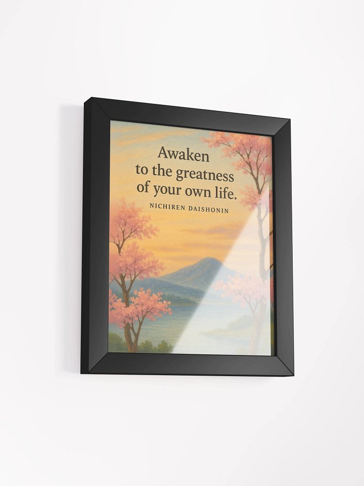 Nichiren Daishonin Inspirational Wall Art – Awaken to the Greatness of Your Life product image (2)