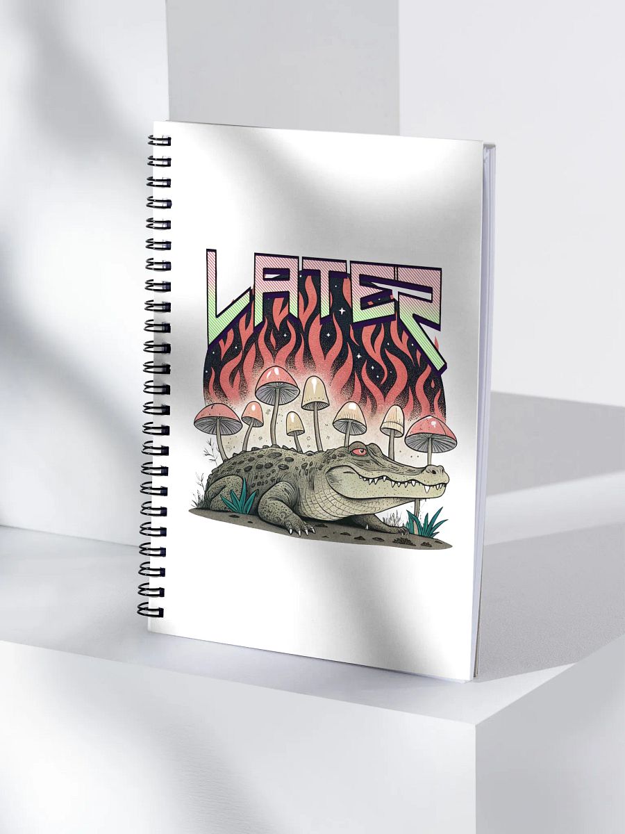 Later Alligator Mushroom Dreams Spiral Notebook product image (1)