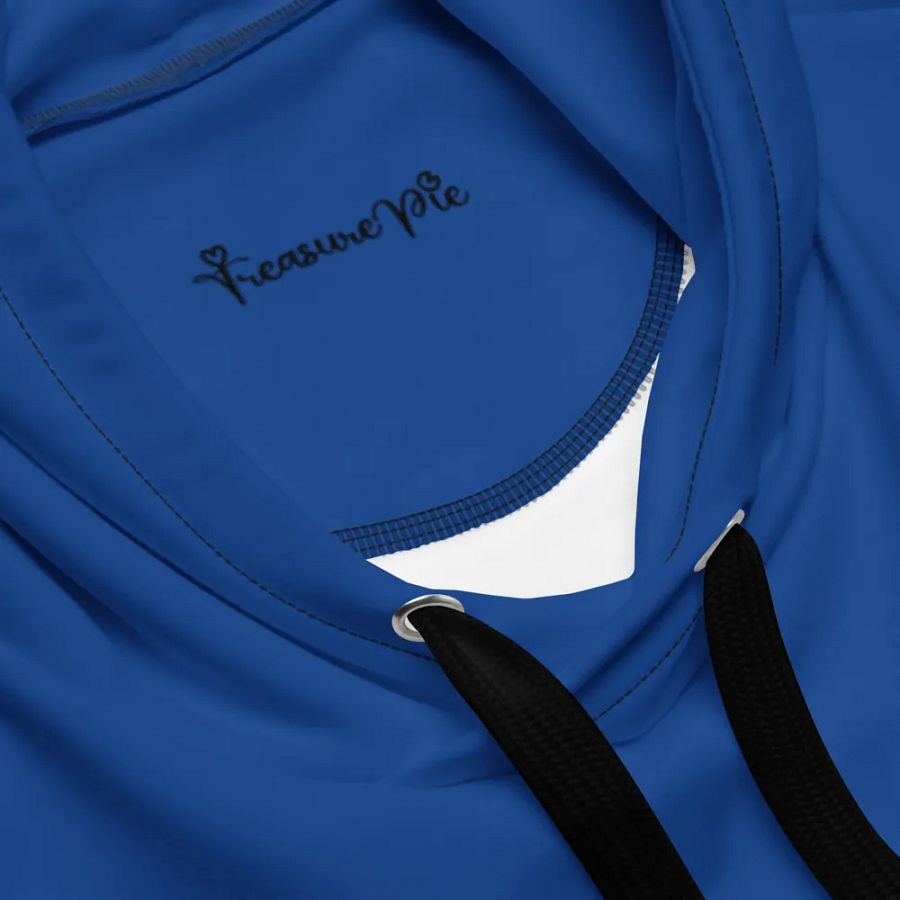 Plain Ocean Blue True Summer Unisex Recycled Polyester Heavyweight Premium Hoodie by Treasure Pie product image (7)
