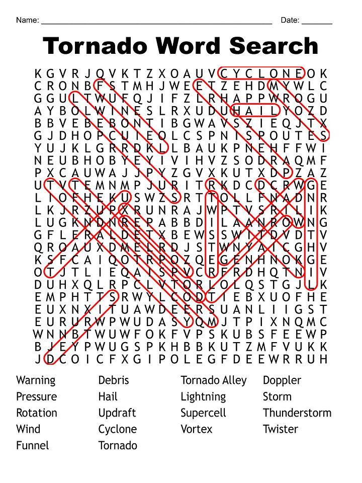 Tornado Word Search product image (1)