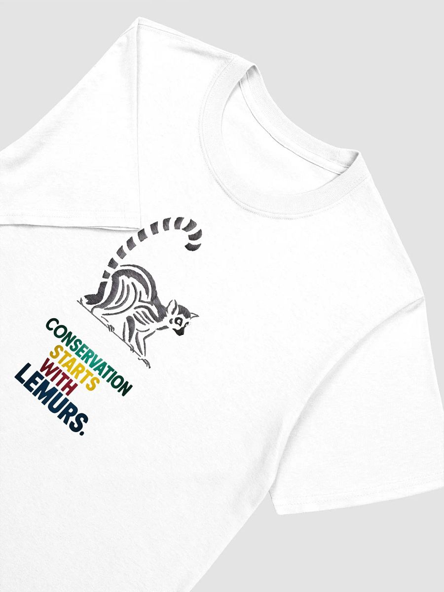 Lemur Line Art Conservation T-Shirt product image (3)