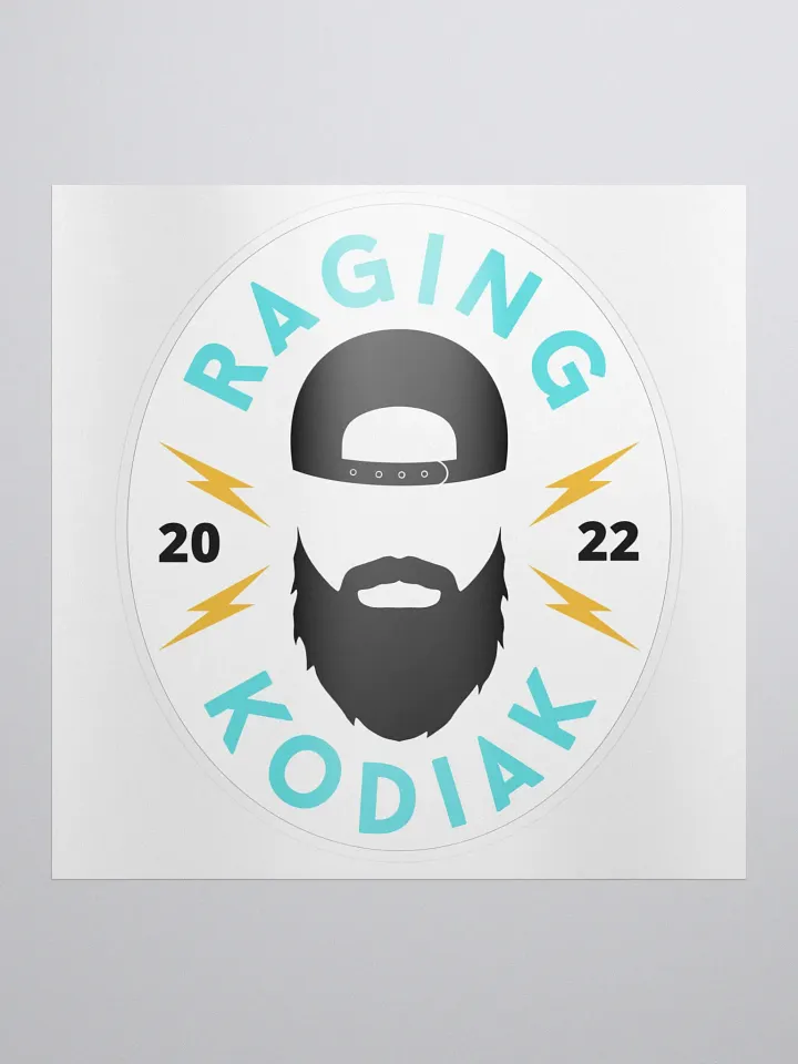 Bearded Sticker White product image (1)